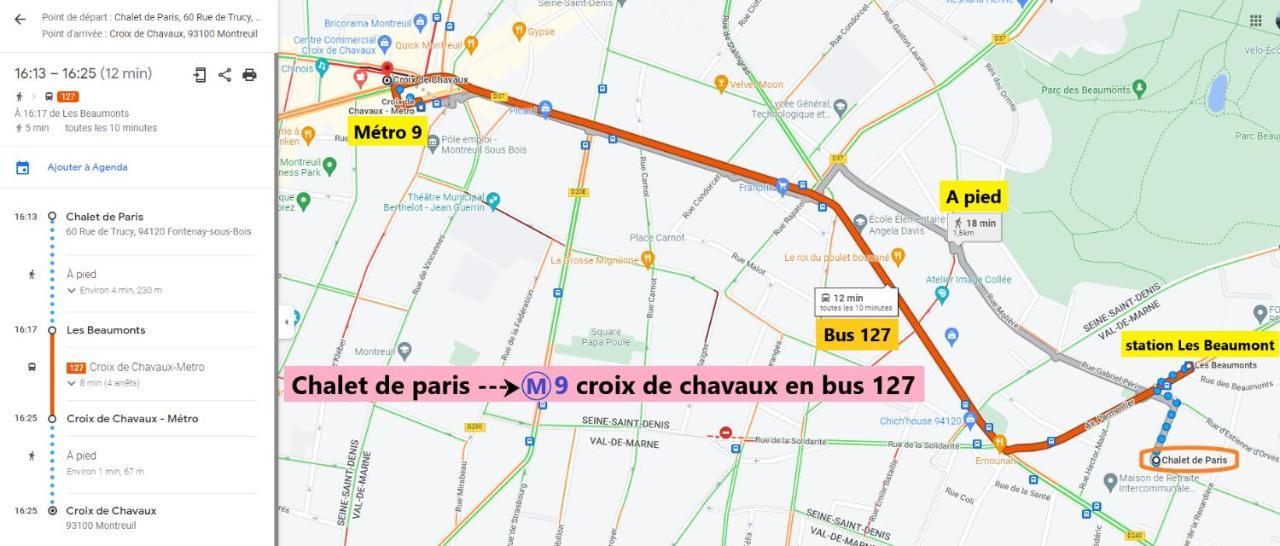 فونْتُنايْ سو بوا Chalet De Paris المظهر الخارجي الصورة