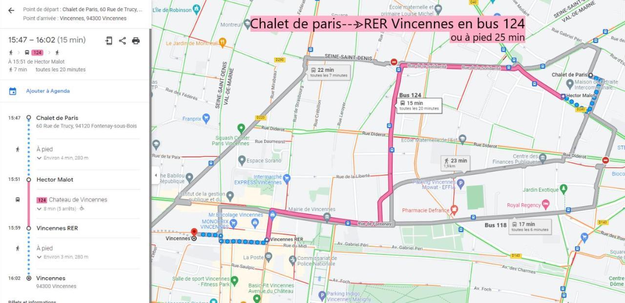 فونْتُنايْ سو بوا Chalet De Paris المظهر الخارجي الصورة